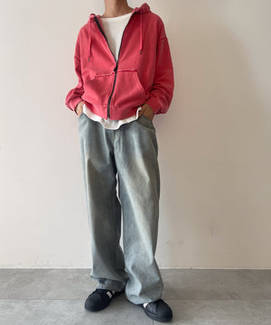 デニム淡加工 モデル：175cm L着用