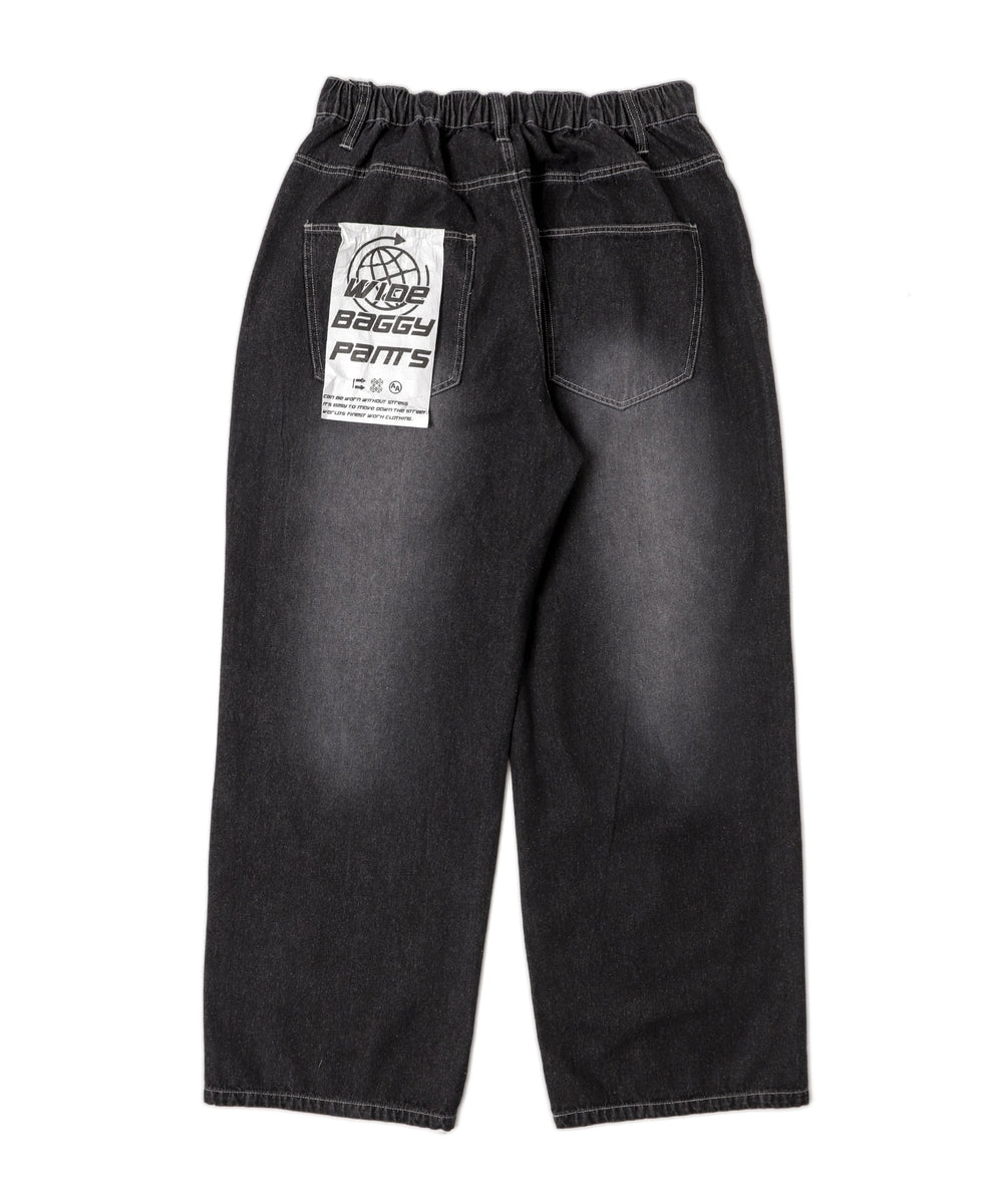ワイドバギーデニムパンツ