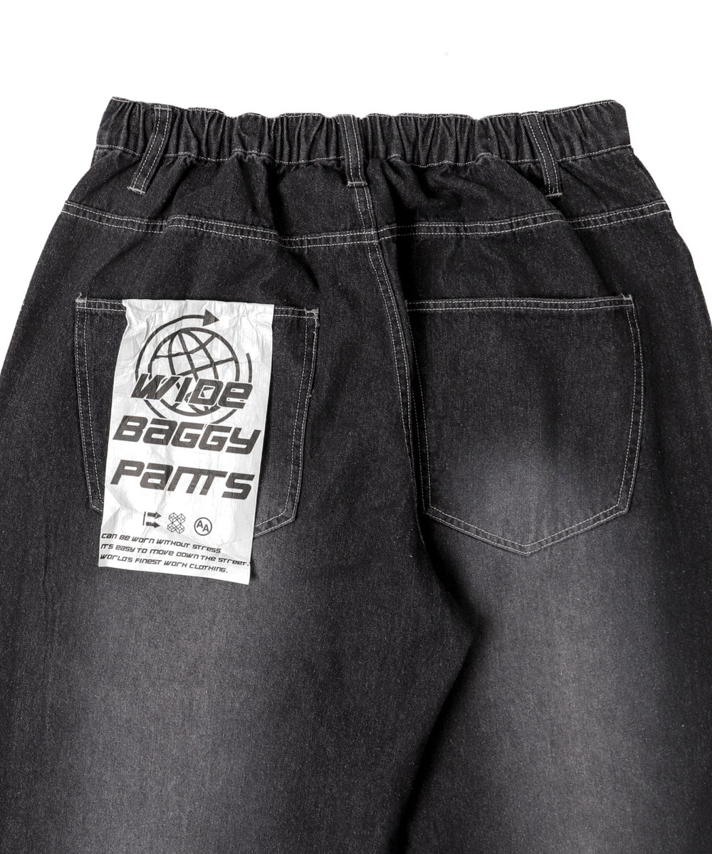 ワイドバギーデニムパンツ