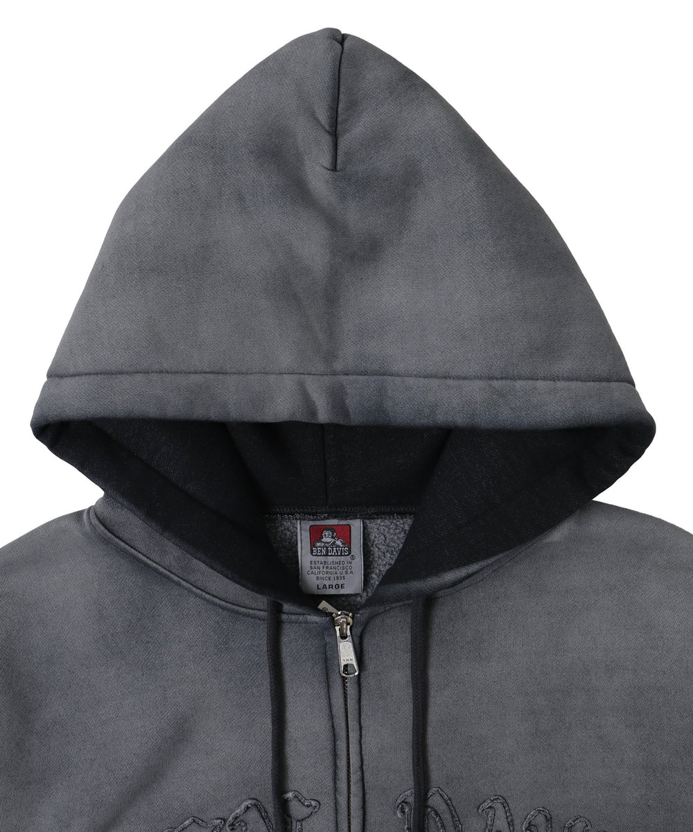 BENDAVISフェードロゴZIPパーカー