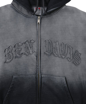 BENDAVISフェードロゴZIPパーカー