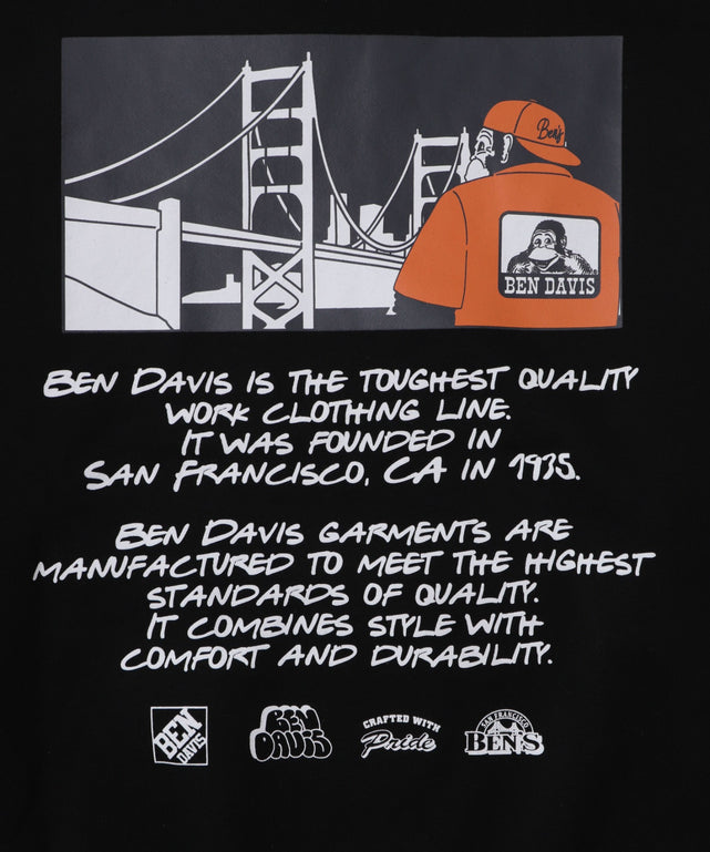 BENDAVISブリッジグラフィックプルパーカー