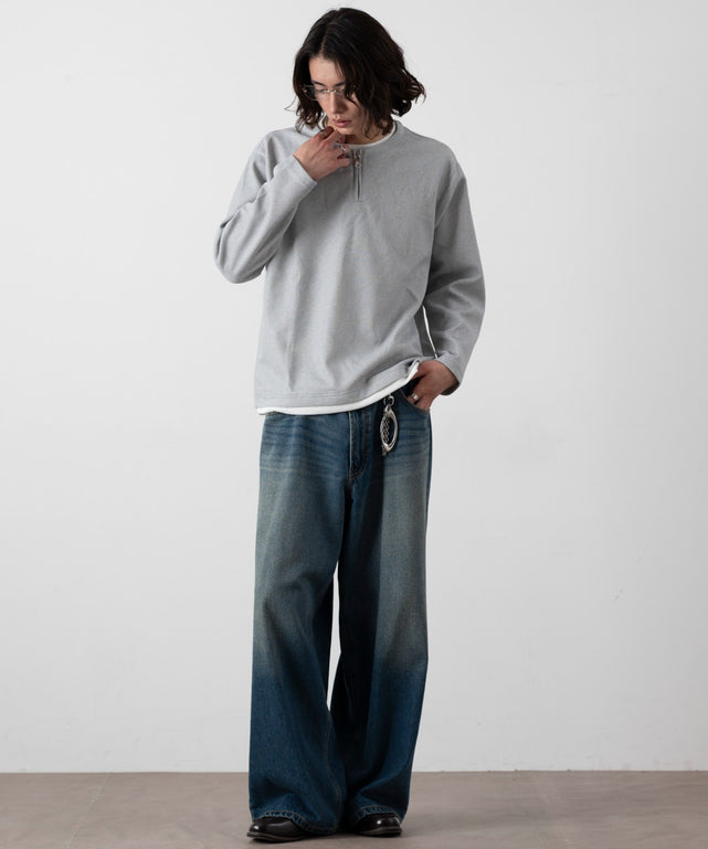 杢グレー モデル：182cm L着用