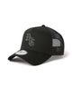 NEWERA 940AFTR OLD ENG/柄３：ブラック×ブラックロゴ
