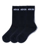 NEWERA SOCKS CREW 3PAIRS(25-27cm/ブラック