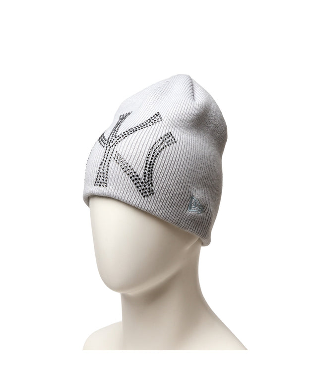 NEWERA BASIC BEANIE RHNSTN/柄1：NYスノーグレー
