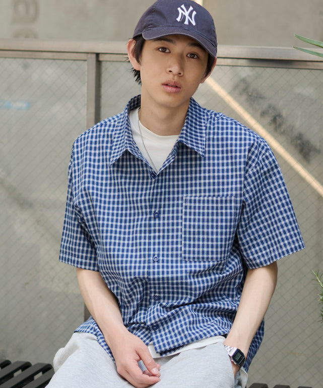 ブルーチェク1 モデル：181cm L着用