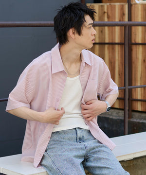 ピンク モデル：181cm L着用