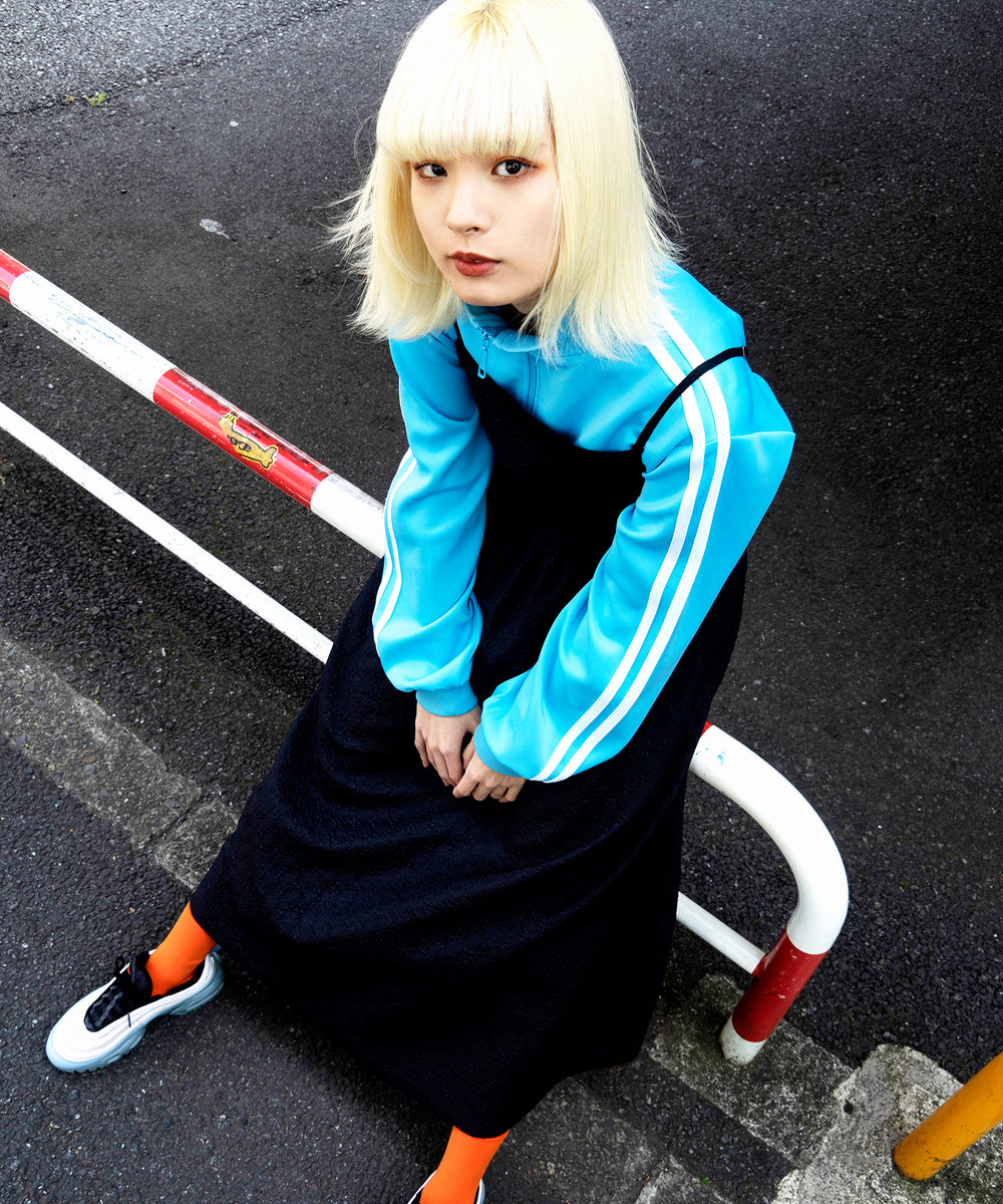 フードジャージトップ