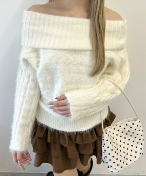 ホワイトアイボリーモデル：160㎝ F着用