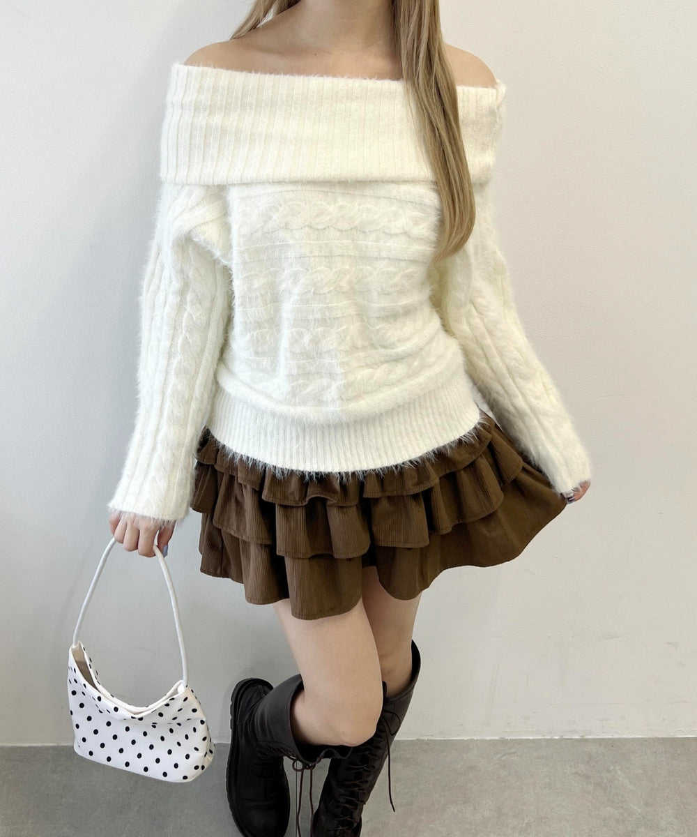 ホワイトアイボリーモデル：160㎝ F着用