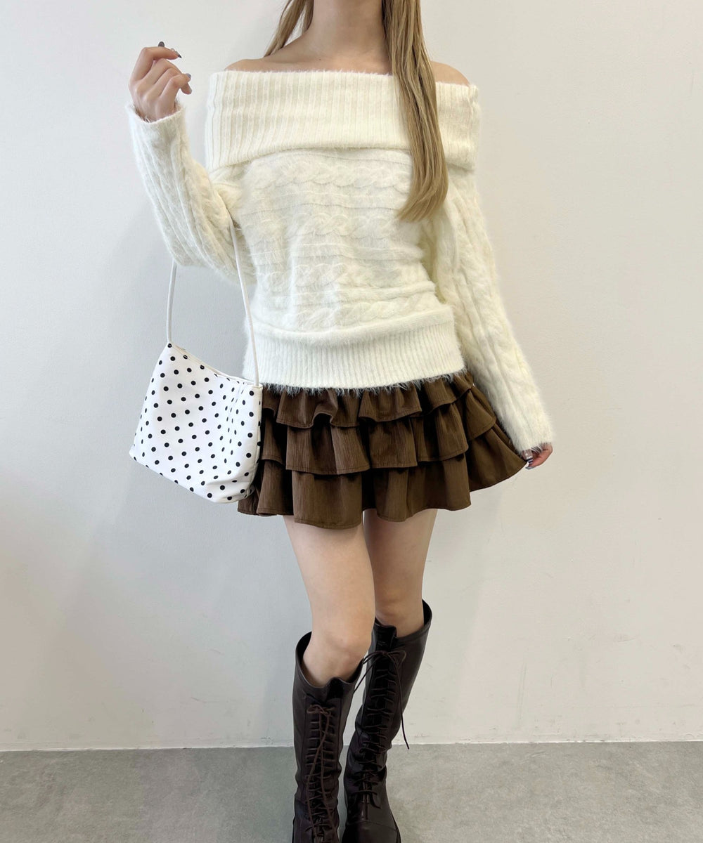 ホワイトアイボリーモデル：160㎝ F着用