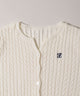 ワンポイントケーブルカーディガン