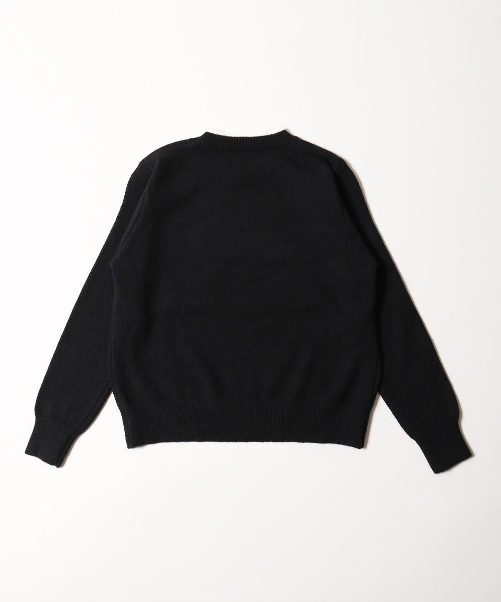 リボンメッセージニット