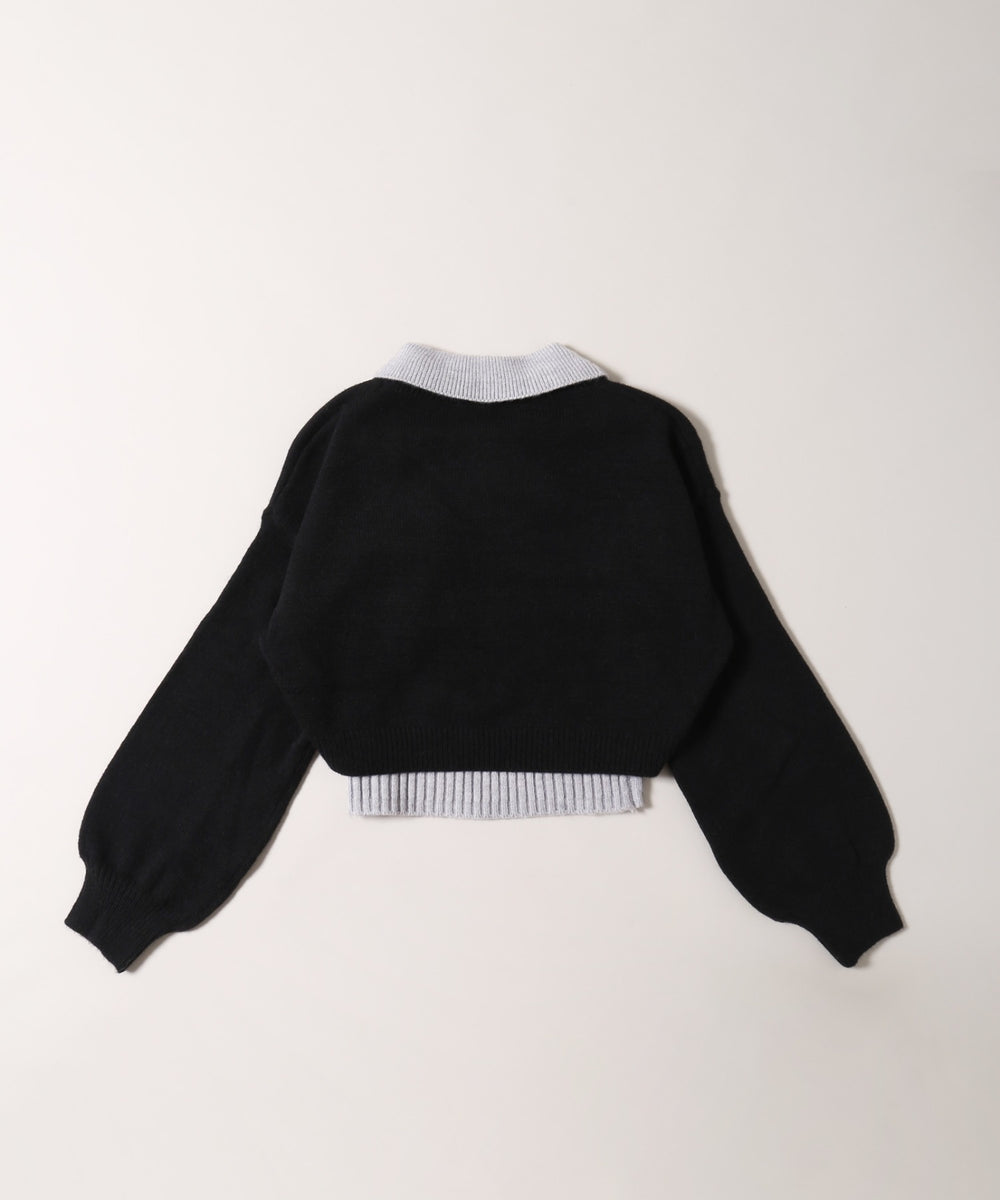 インナーセットレイヤードニット