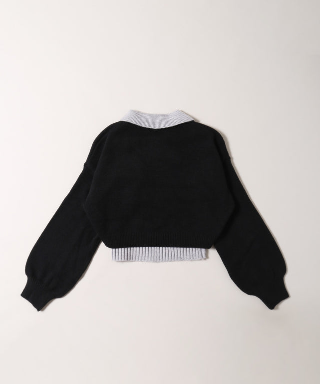 インナーセットレイヤードニット