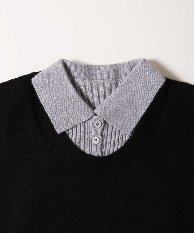 インナーセットレイヤードニット