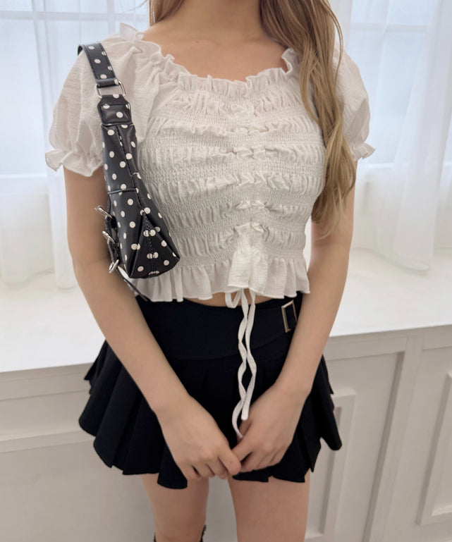 シャーリングフリルブラウス – WEGO ONLINE STORE