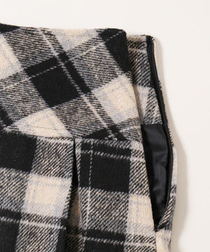 チェックボックスプリーツスカート