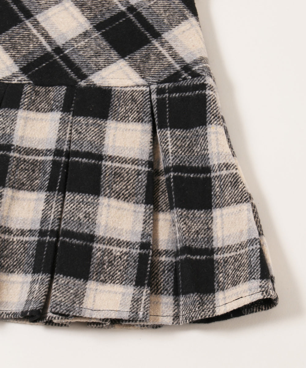 チェックボックスプリーツスカート