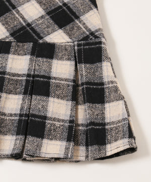 チェックボックスプリーツスカート