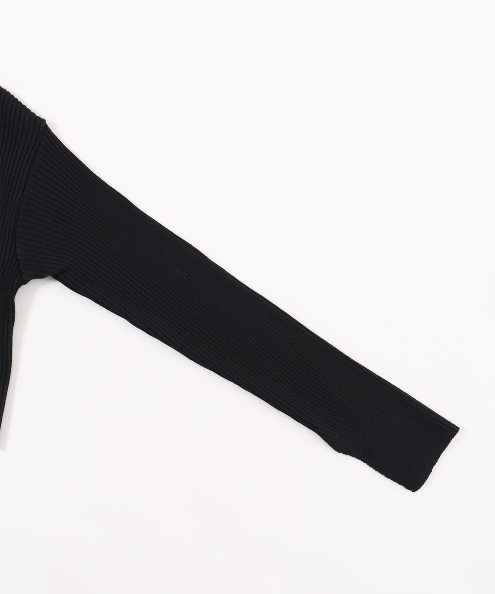 フリルリボンニットカーディガン