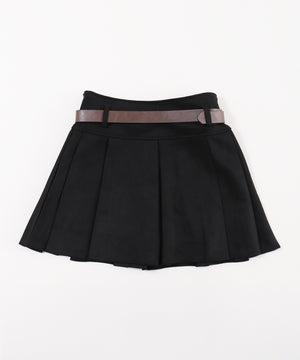 スウェードタッチベルトセットミニスカート