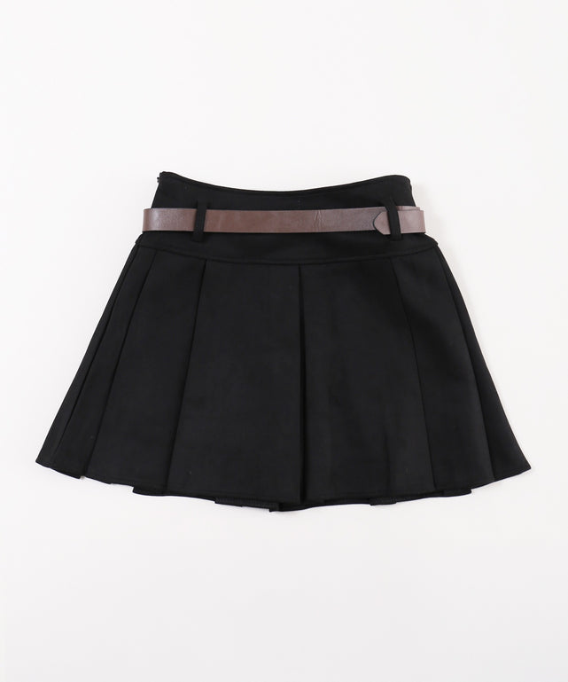 スウェードタッチベルトセットミニスカート
