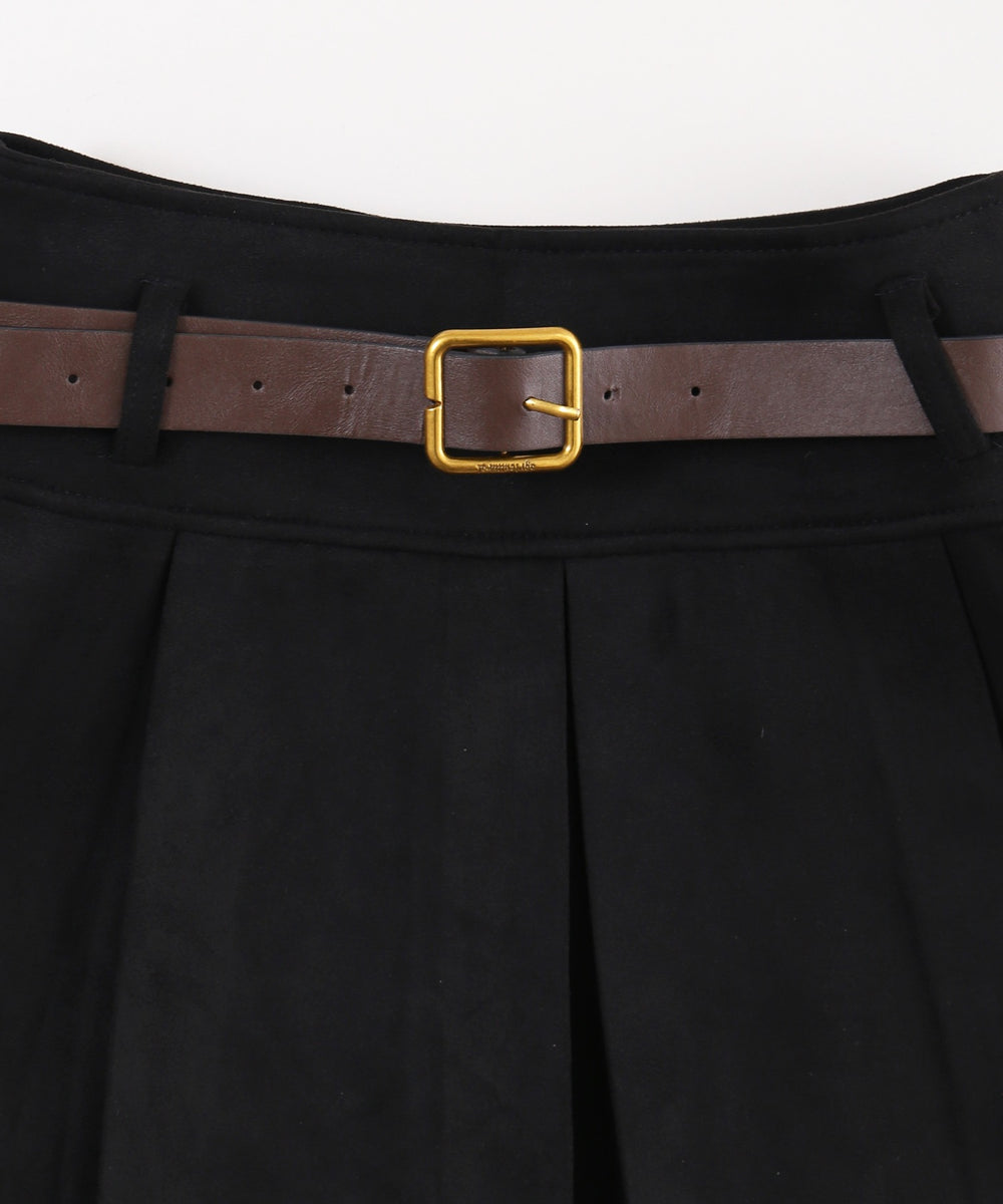 スウェードタッチベルトセットミニスカート