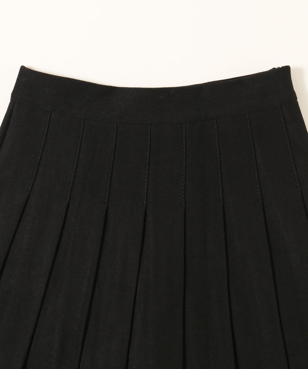 起毛プリーツミニスカート