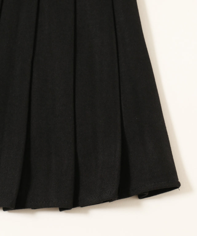 起毛プリーツミニスカート