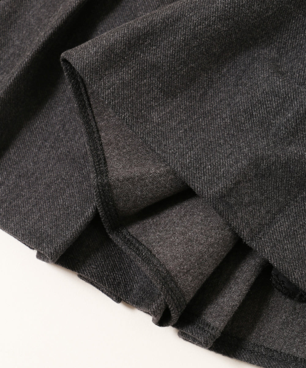 起毛プリーツミニスカート