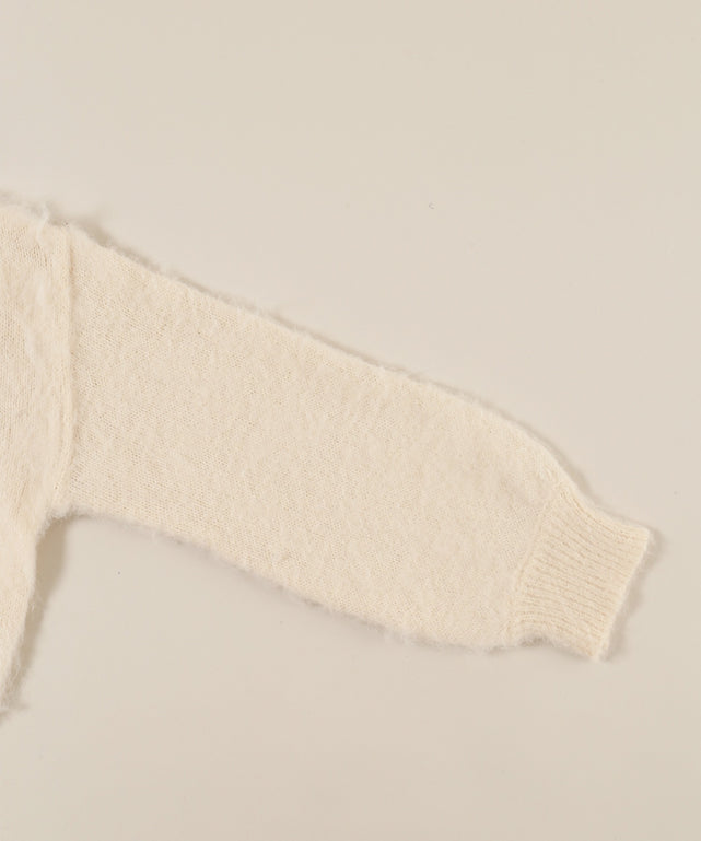 リボンワンショルニット