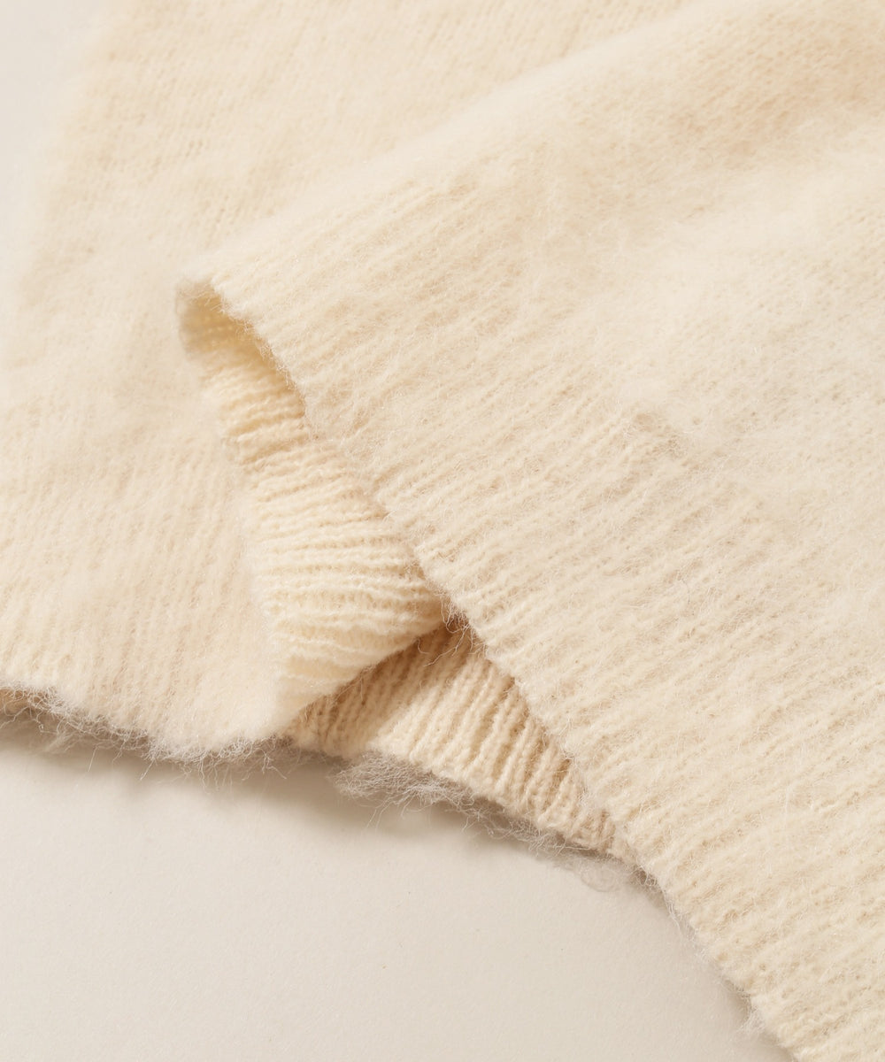 リボンワンショルニット