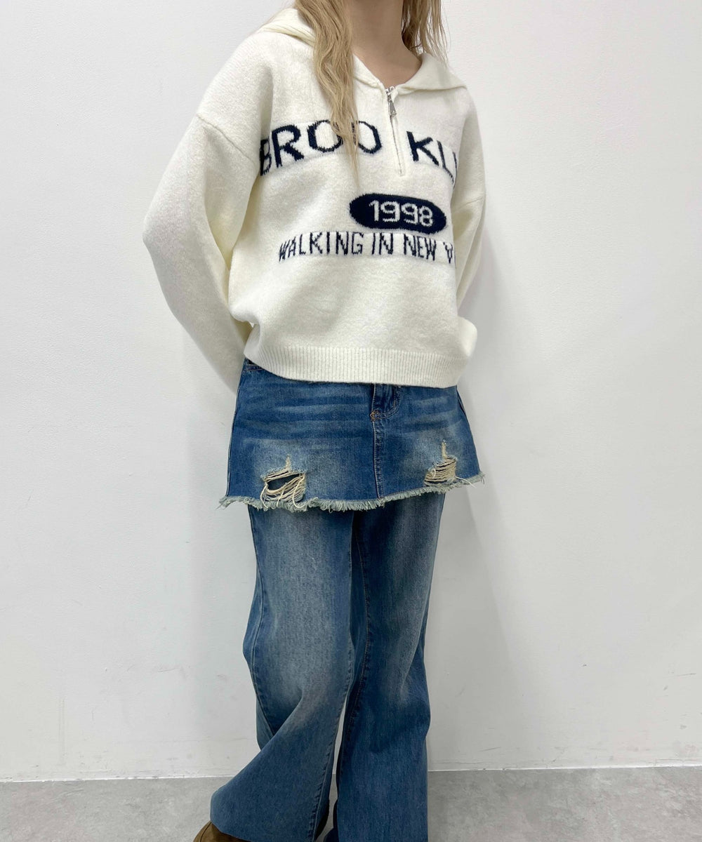 ホワイトアイボリー モデル：160㎝ F着用