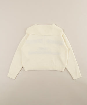 ハーフジップセーラーニット