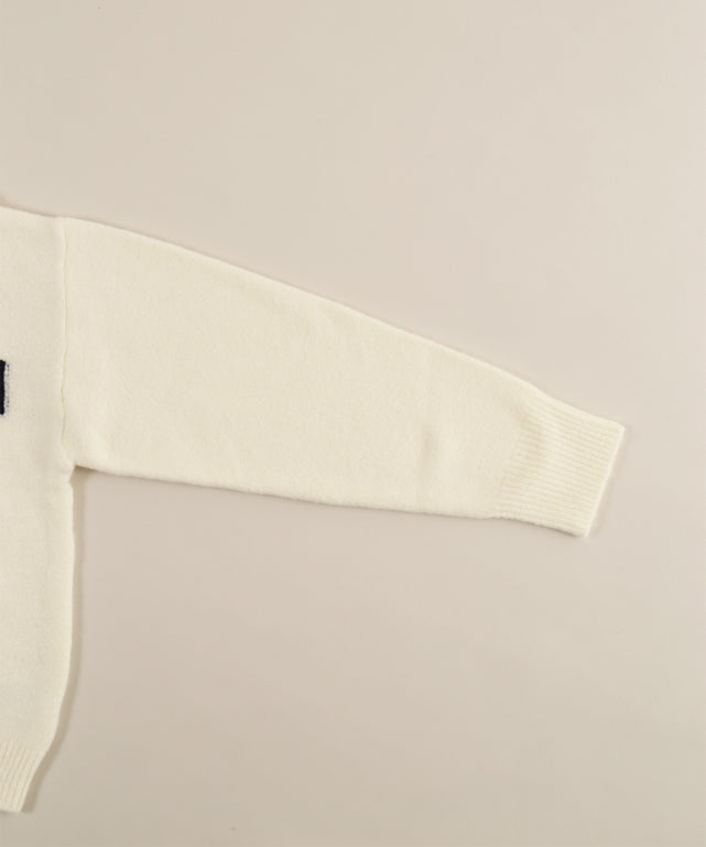 ハーフジップセーラーニット