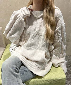 ホワイトアイボリー モデル：160㎝ F着用