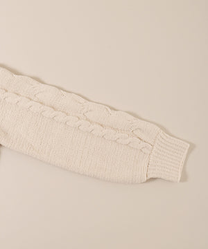 ビッグフードポンポンニットパーカー