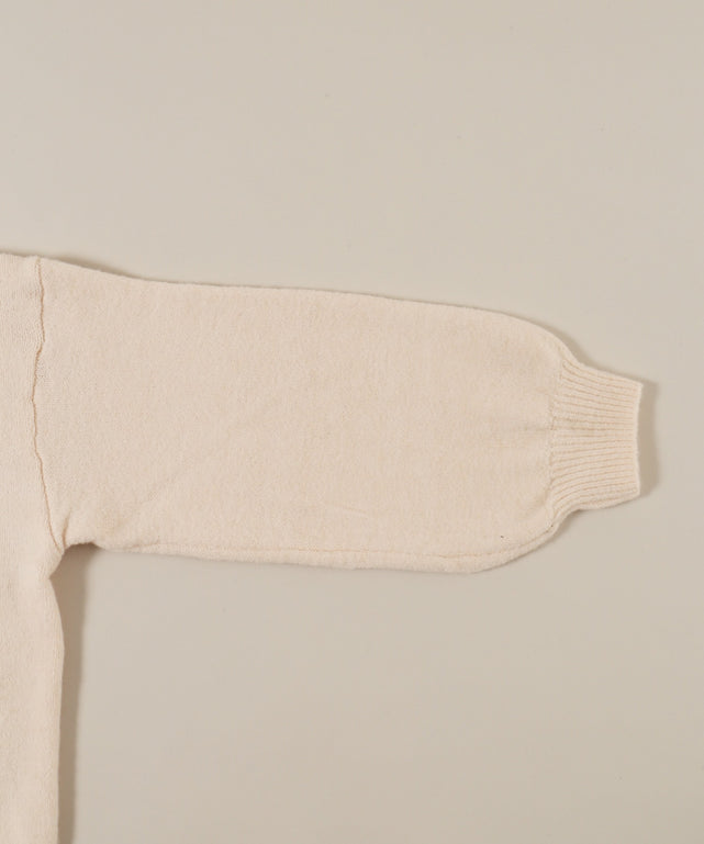 レースアップルーズニット