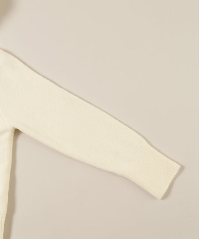 フードファーWジップカーディガン