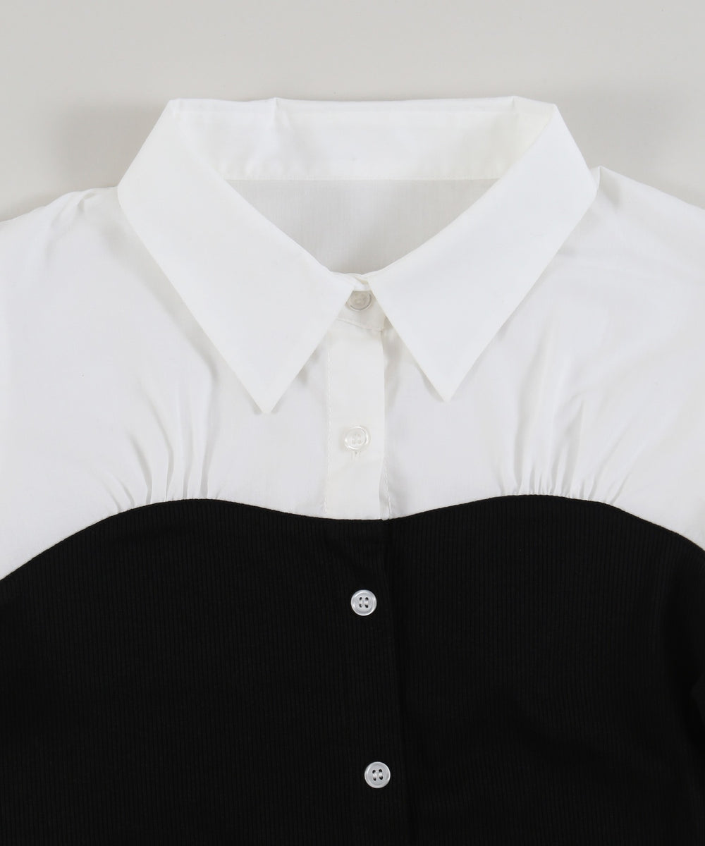 フリルビスチェブラウス