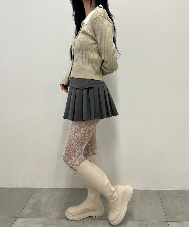ベージュ モデル：158㎝ F着用