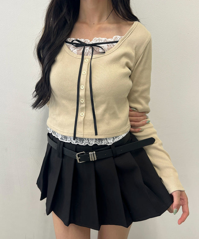 ベージュ モデル：158㎝ F着用