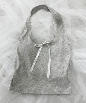 ホルターネックリボンキャミソール