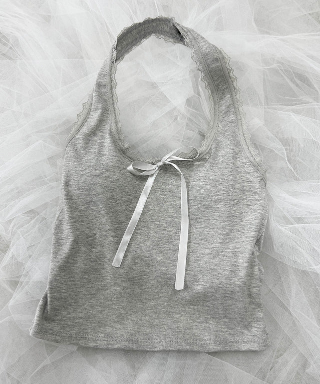 ホルターネックリボンキャミソール