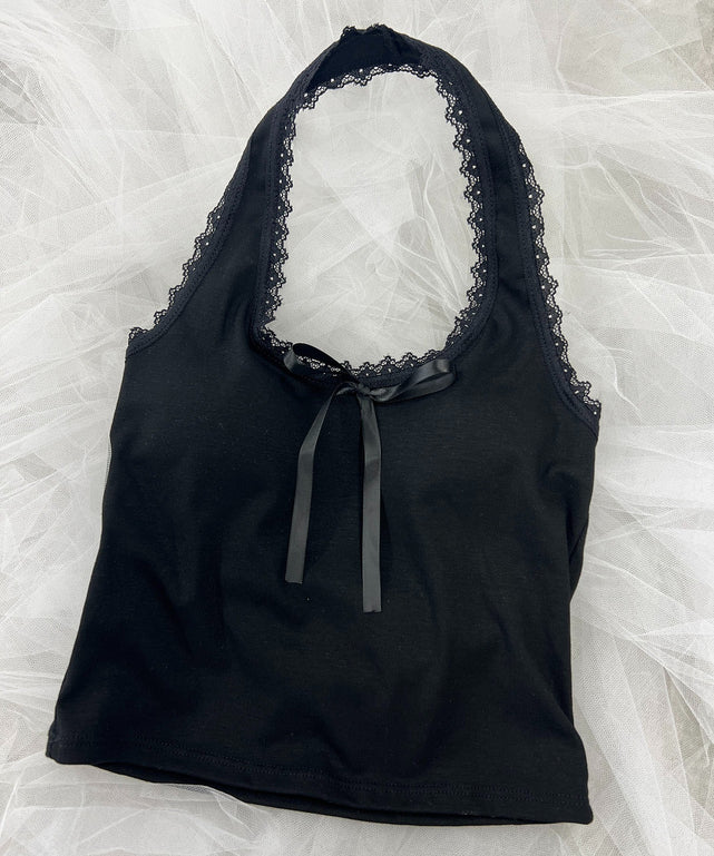 ホルターネックリボンキャミソール