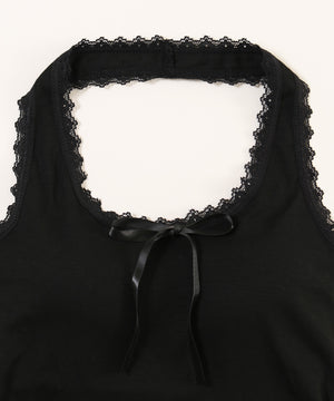 ホルターネックリボンキャミソール