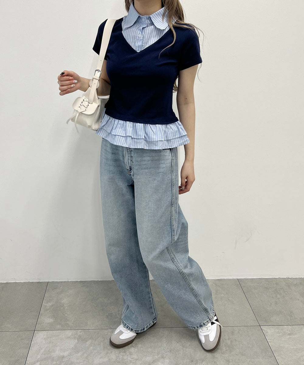 ネイビー モデル：160㎝ F着用