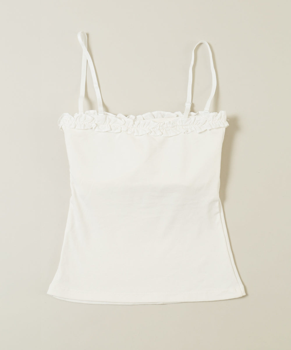 ストーンロゴフリルキャミソール